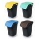 Kosze do recyklingu z filtrem Kaddi Q 4x25 L czarne