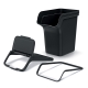 Kosze do segregacji Stackbox Q set 3x20 L czarne