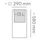 Prosperplast ETHICK Doniczka CUBLA SQUARE high TCLS30H