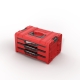 Zestaw QBRICK SYSTEM PRO Drawer Workshop Set 6 2.0 Red Ultra