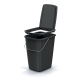 Kosz/wiaderko na śmieci z klapą Compacta Q Flap Basic 12 L