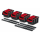 Pojemniki warsztatowe na listwach Kistenberg Settruck set of storage bins KST16 2kolory mix