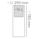 Prosperplast ETHICK Doniczka CUBLA SQUARE slim TCLSS30