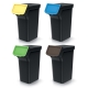 Zestaw koszy do segregacji Stackbox Q 4x25 L czarne