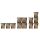 Zestaw 4 Koszy do segregacji Sortibox IKWB25S4W 25L ECO WOOD