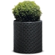 Keter Cylinder Planter L - Antracytowa donica plecionkowa