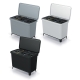 Kosze do segregacji odpadów Systema NKS45W3 3x10 L - Keden