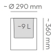 Prosperplast ETHICK Donica TUBLA Round MIDL TTL30M