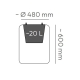 Prosperplast ETHICK - Doniczka TUO48M Ulpho midl