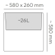 Prosperplast ETHICK Doniczka CUBLA Case High TCLC60H