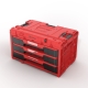 Skrzynia Qbrick System ONE Drawer 3 Toolbox 2.0 Red Ultra HD